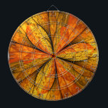 Autumn Plant, Modern Abstract Fractal Art Leaf Dartboard<br><div class="desc">An autumn plant with texture, unusual Fractal Art.
Design for your dartboard and more.</div>
