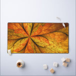Autumn Plant, Modern Abstract Fractal Art Leaf Desk Mat<br><div class="desc">Unusual autumn plant fractal art.
Botanical fantasy with copper, bronze and golden metal colours.
Design for your unique and decorative floral desk mat and more.</div>