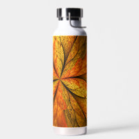 Autumn Plant, Modern Abstract Fractal Art Leaf