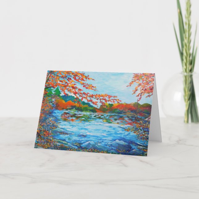 Autumn Pond Card (Front)