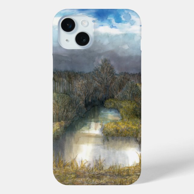 autumn pond Case-Mate iPhone case (Back)