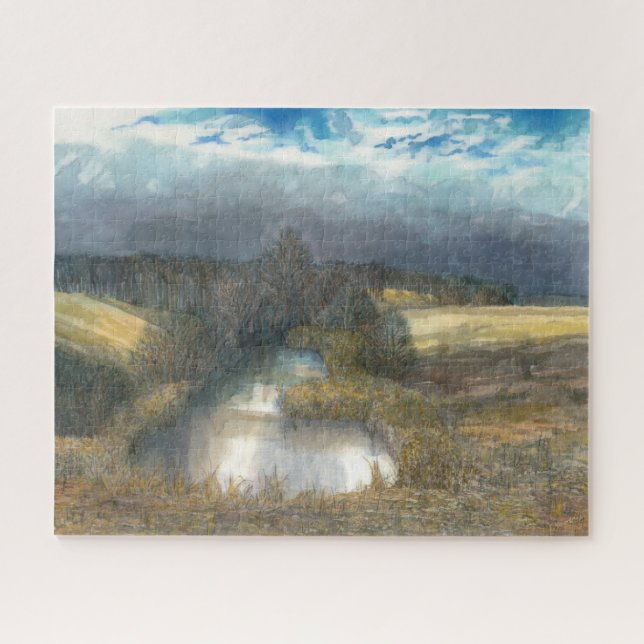 autumn pond jigsaw puzzle (Horizontal)