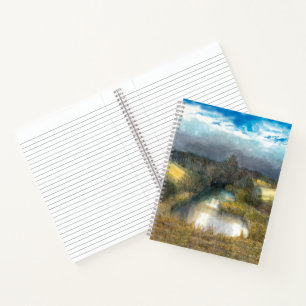 autumn pond notebook