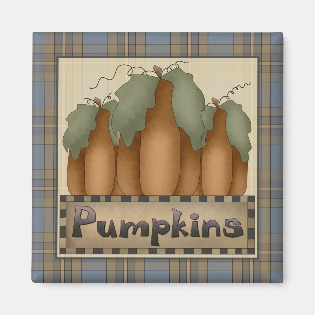 Autumn Primsies · Pumpkins Magnet (Front)
