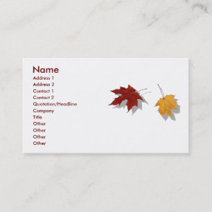 Autumn Profile Card