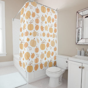 Autumn Pumpkin and Leaf Pastel Pattern