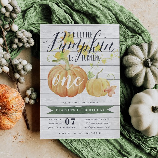 Autumn Pumpkin | Any Age Birthday Party Invitation (Creator Uploaded)