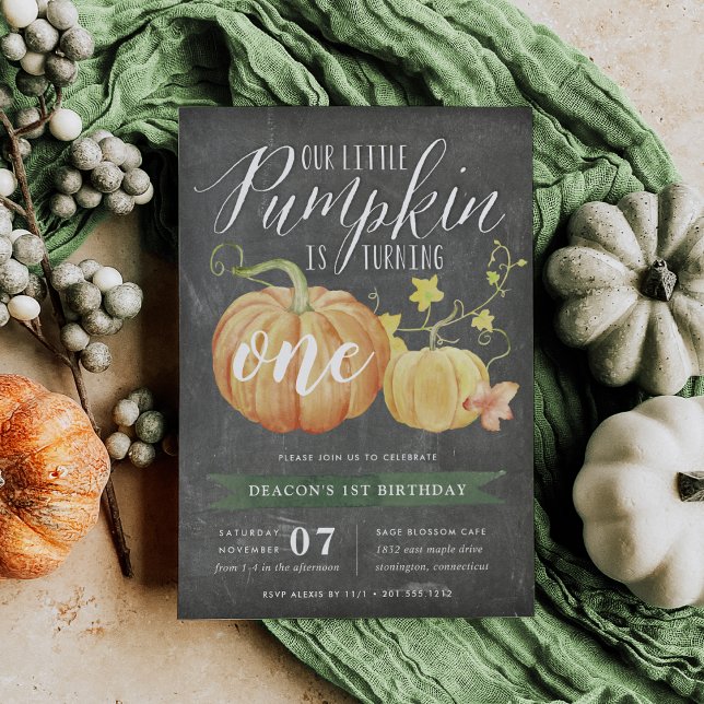 Autumn Pumpkin | Any Age Birthday Party Invitation (Creator Uploaded)