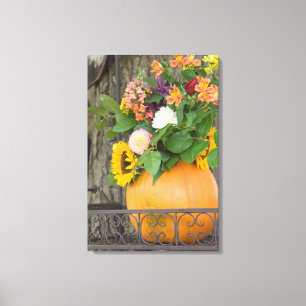 Autumn Pumpkin Bouquet Canvas Print