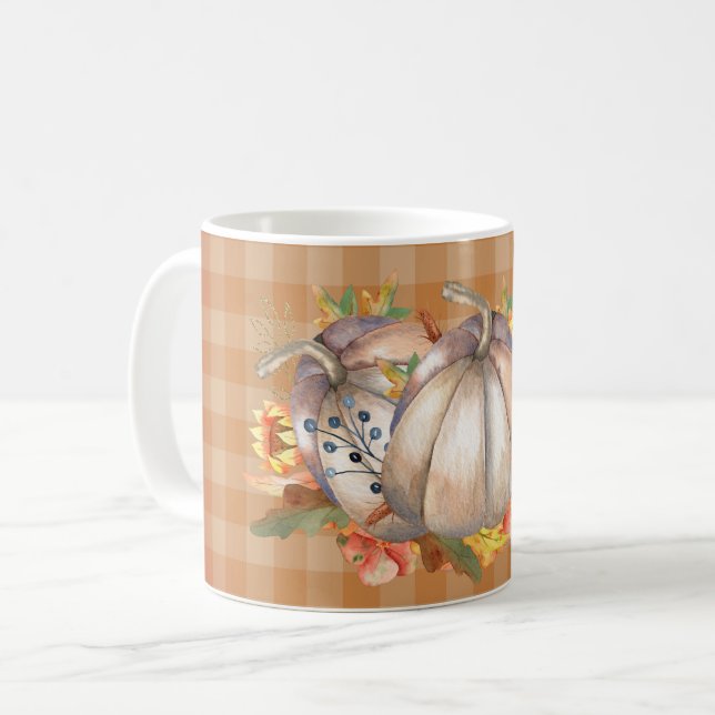 Autumn Pumpkin Bouquet Coffee Mug (Front Left)