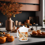 Autumn Pumpkin Bouquet Design<br><div class="desc">Add a festive touch to your kitchenware with this Autumn Pumpkin Bouquet Design Teapot. Featuring a charming pumpkin pattern paired with delicate fall foliage, this teapot perfectly captures the essence of fall. Its cute pattern brings warmth and seasonal charm to your home decor, making it an ideal choice for cozy...</div>