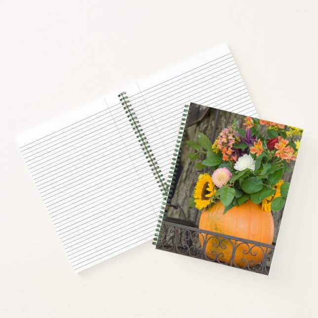 Autumn Pumpkin Bouquet Notebook (Inside)