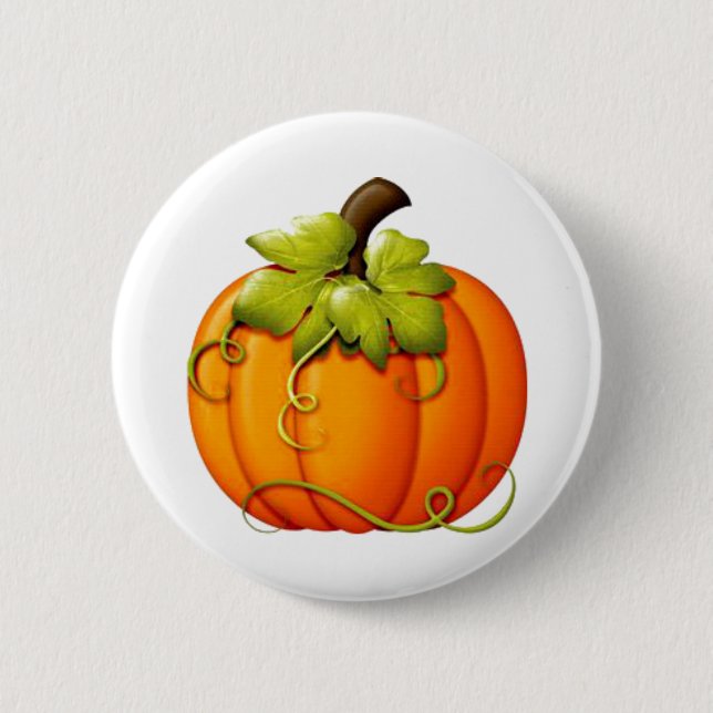 Autumn Pumpkin Button (Front)
