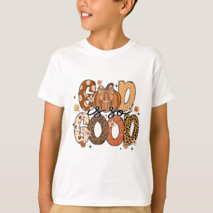 Autumn Pumpkin Christian Thanksgiving Faith God Is T-Shirt