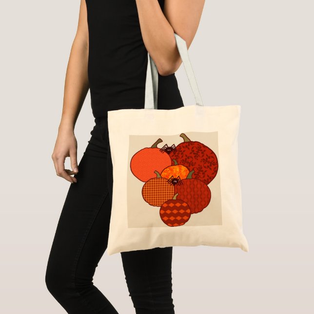 Autumn pumpkin design tote bag. bag (Front (Product))