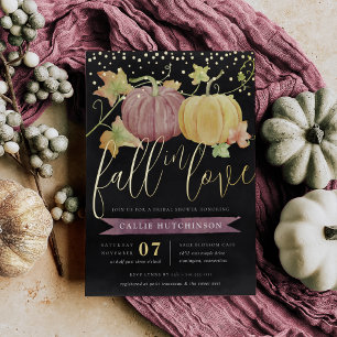 Autumn Pumpkin   Fall Bridal Shower Foil