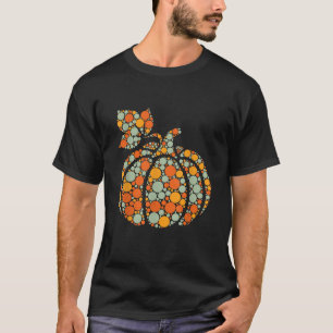 Autumn Pumpkin Fall Harvest Polka Dot Internationa T-Shirt