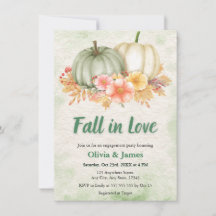 Autumn Pumpkin Fall in Love Engagement Party 