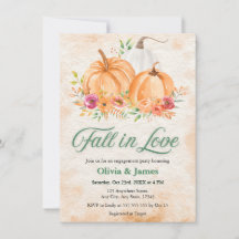 Autumn Pumpkin Fall in Love Engagement Party 