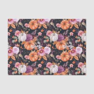 Autumn Pumpkin Fall Leaves Rustic Decoupage Tissue Paper