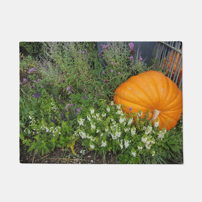 Autumn Pumpkin garden Door Mat (Front)