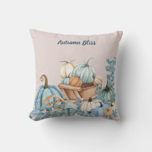 Autumn Pumpkin Garden  Throw Pillow