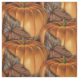 Autumn Pumpkin Halloween Fabric