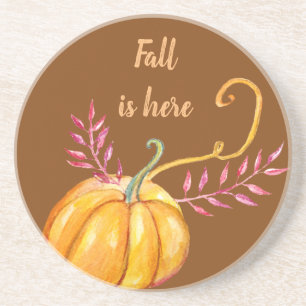 Autumn Pumpkin, Lantern Drawing   Coasters