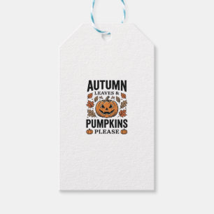 Autumn Pumpkin Leaves Pumpkins Please Vintage_1 Gift Tags