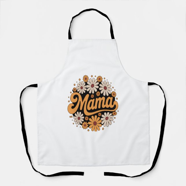 Autumn Pumpkin Mama Apron (Front)