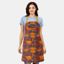 Autumn Pumpkin Personalized Apron