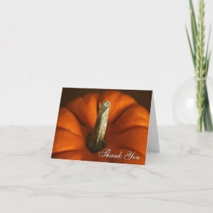 Autumn Pumpkin Photo Thank You Card