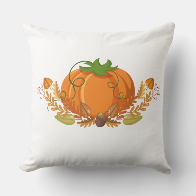 Autumn Pumpkin Pillow (Front)