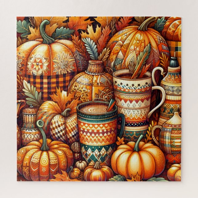 Autumn Pumpkin Puzzle (Vertical)