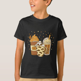 Autumn Pumpkin Spice Latte Coffee Halloween Fall  T-Shirt