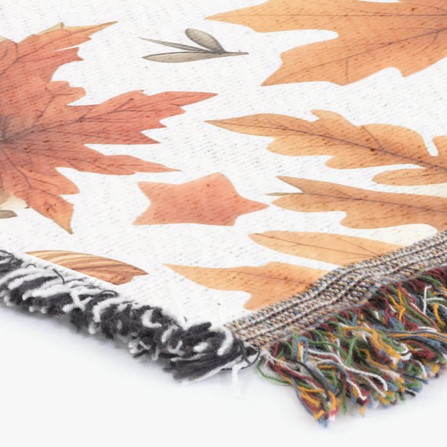 Autumn Pumpkin Throw Blanket – Cozy Fall Pumpkin P (Corner)