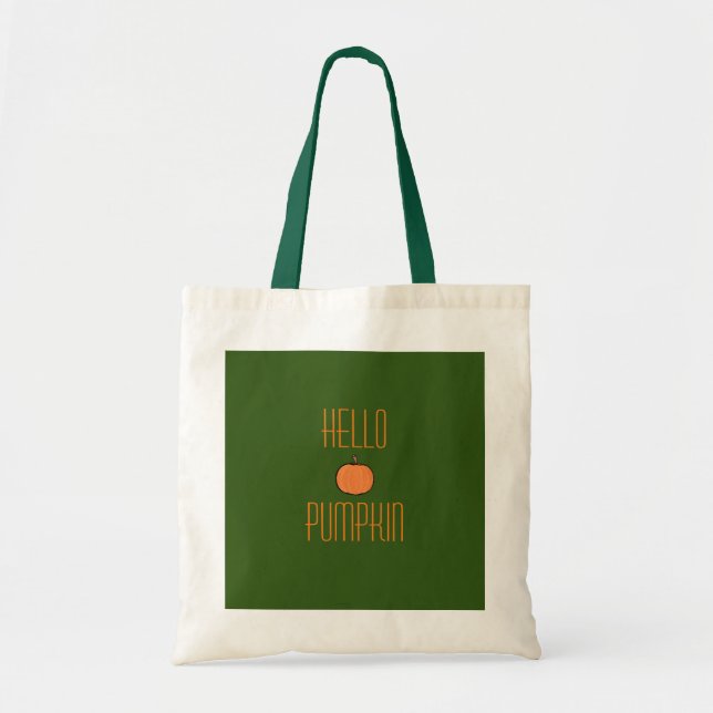 Autumn pumpkin tote bag (Front)