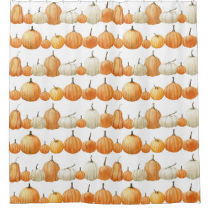 Autumn Pumpkin: Watercolor Illustration Pattern