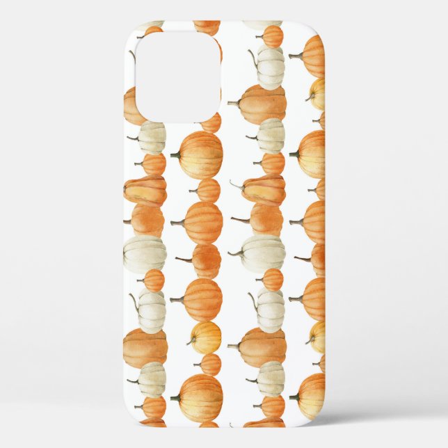 Autumn Pumpkin: Watercolor Illustration Pattern Case-Mate iPhone Case (Back)