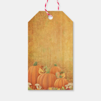 Autumn Pumpkins and Foliage Decorative Gift Tag