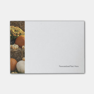 Autumn Pumpkins And Mum Display Post-it Notes