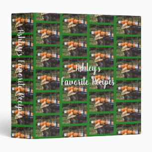 Autumn Pumpkins And Squash Personalized Recipe Binder