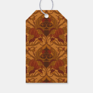 Autumn Pumpkins and Vines Napkins Gift Tags