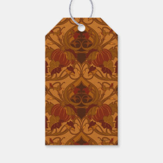 Autumn Pumpkins and Vines Napkins Gift Tags