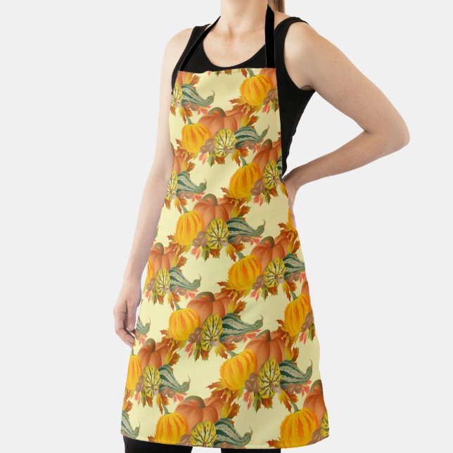Autumn Pumpkins Apron (Insitu)