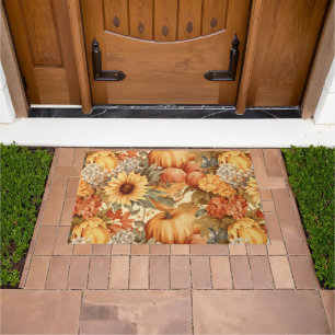 Autumn Pumpkins Doormat