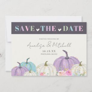 Autumn Pumpkins Fall  Save The Date