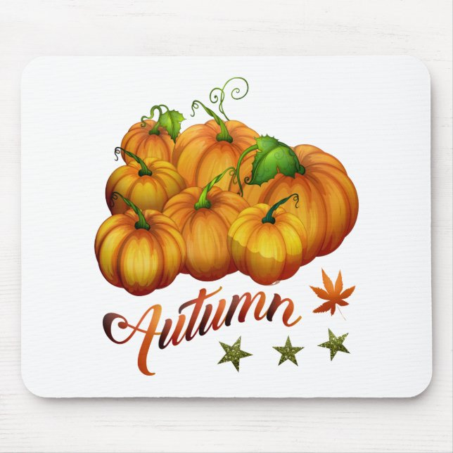 Autumn pumpkins       mouse pad (Front)