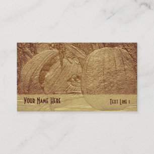 Autumn Pumpkins Nature Business Card