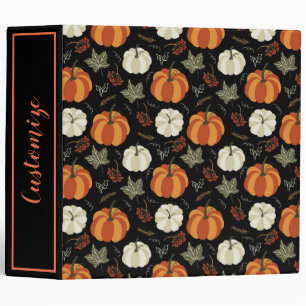 Autumn Pumpkins Pattern Binder